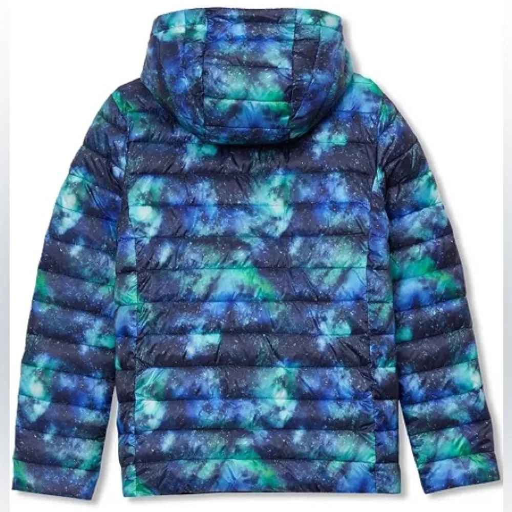 Lands’ End Girls FeatherFree Insulated Hooded Packable Jacket Size M/8